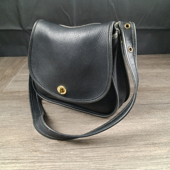 Coach Bags Vintage Coach Saddle Bag No Md9988 In Black Poshmark
